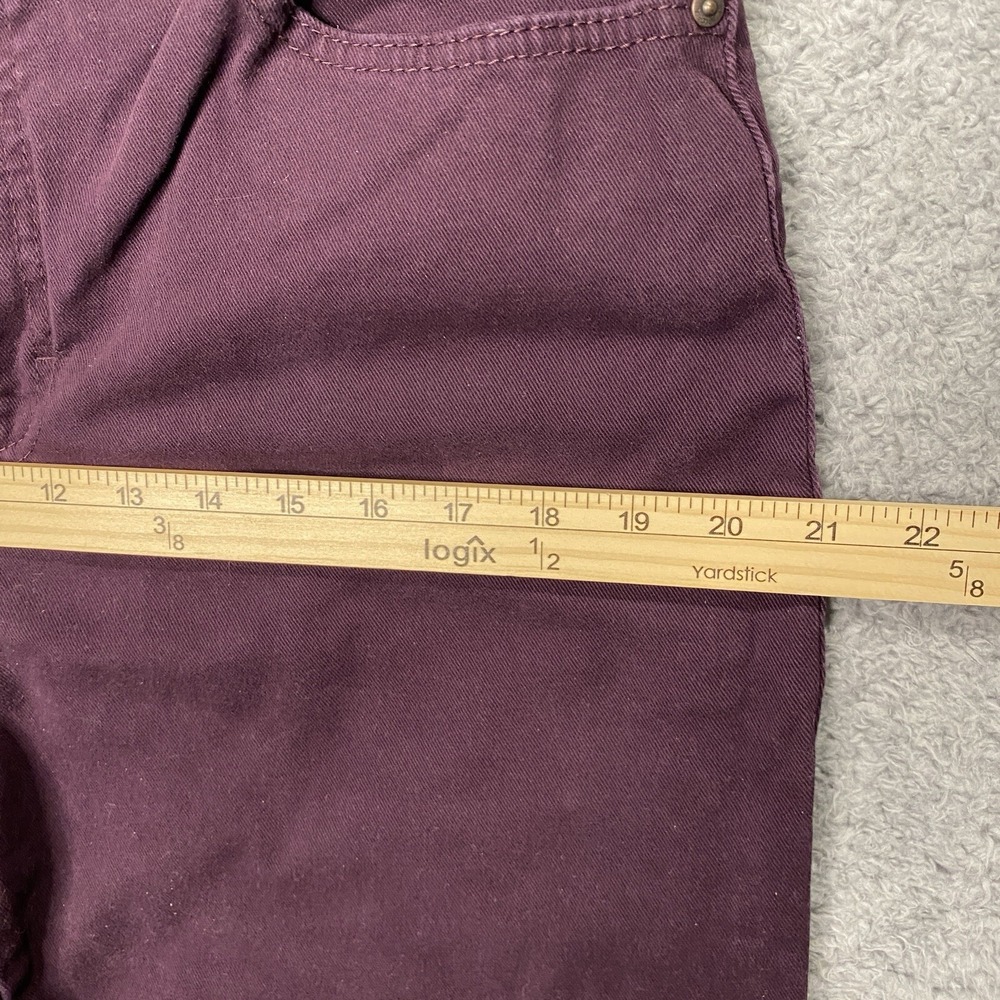 Gloria Vanderbilt Amanda Jeans Size 14 Short Purple Straight Stretch High Rise - Picture 7 of 16